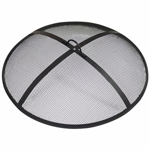 Sunnydaze Decor 36-in W Steel Round Outdoor Fire Pit Spark Screen