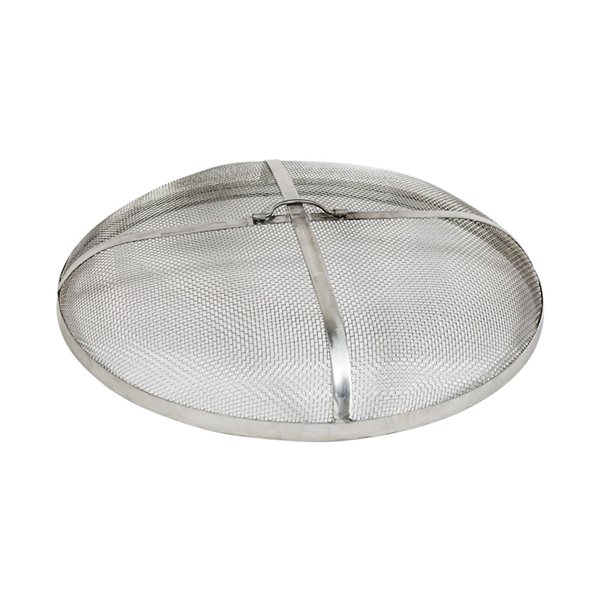Sunnydaze Decor 36-in W Round Stainless Steel Outdoor Fire Pit Spark Screen
