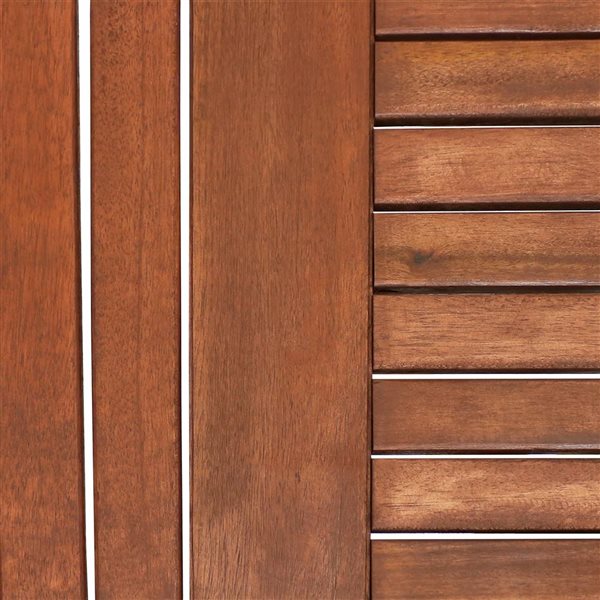 Sunnydaze Decor Octagon 35.5-in W Meranti Wood Folding Patio Dining Table