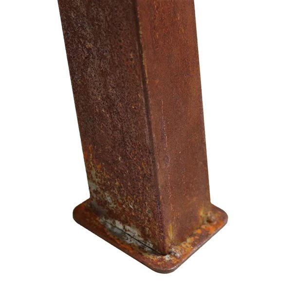 Sunnydaze Decor 24 in Orange Small Rustic Cast-Iron Wood-Burning Fire Pit Bowl w/ Stand