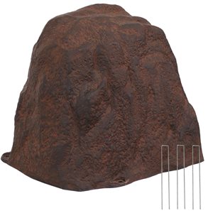Sunnydaze Decor 24 W x 21 L x 21.5-in H Brown Polyester and Artificial Polyresin Landscape Rock w/ Stakes