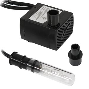 Sunnydaze Decor 70 GPH 24V Electric Water Fountain Pump w/ Finger Light