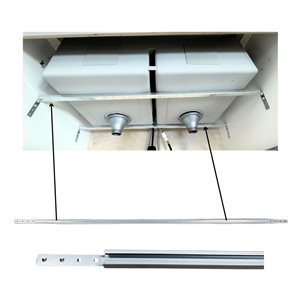 ONEX Galvanized Steel Undermount Sink Support Brackets - Set of 2