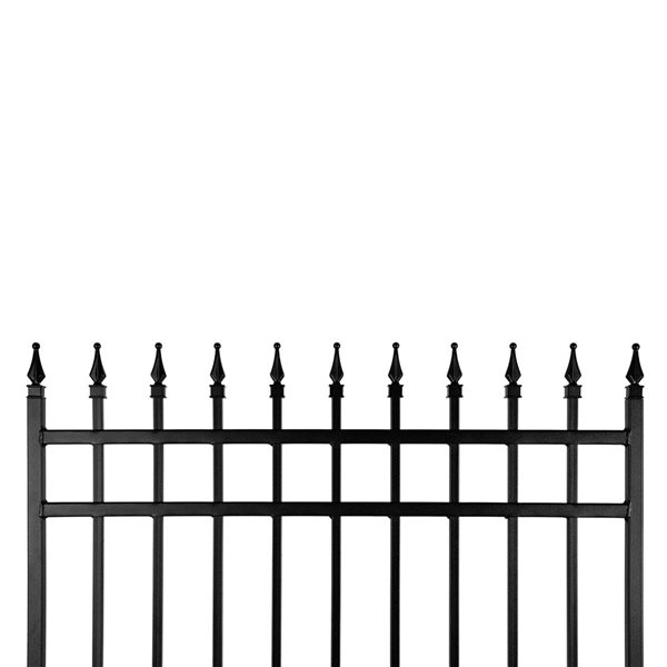 Nuvo Iron Tiger Eye 45 W x 68-in H Black Galvanized Steel