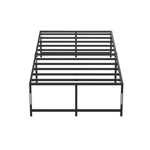 Brassex Amiri Black Metal Twin Bed Frame