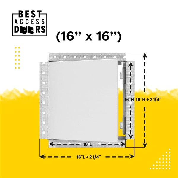 Best Access Doors 16 x 16-in Flush Removable Access Door w/ Drywall Bead Flange