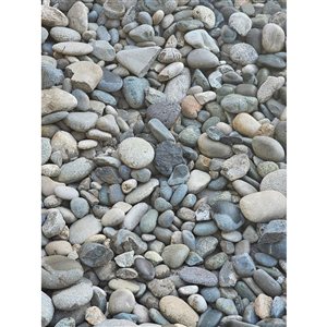 2 à 6 pouces de roche de rivière