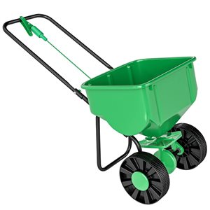 Épandeur de graines Outsunny avec roues de 8,5 po pour engrais et graines