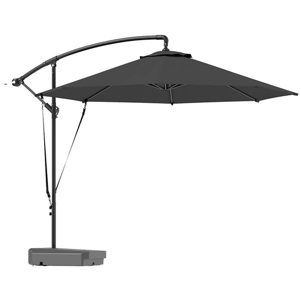 double layer patio umbrella Improvements 9' Double-Layer Printed Patio Umbrella with Base