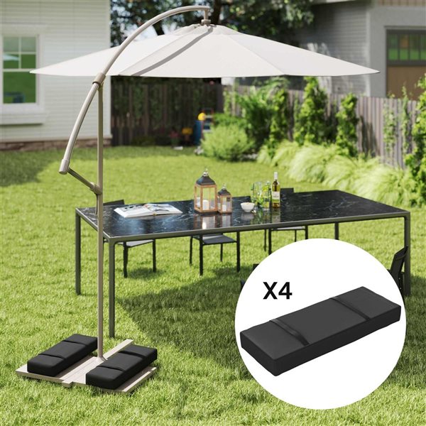 Outsunny 4-Pcs Patio Umbrella Base Weights