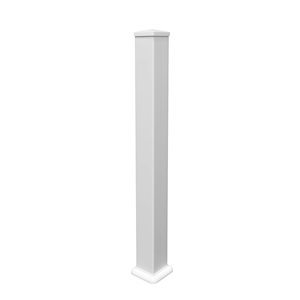 everhome 3-ft White Vinyl Railing Post