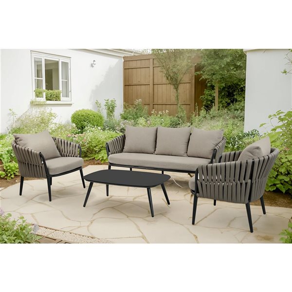 Backyard Lifestyles Nautique 4-Pc Conversation Patio Set