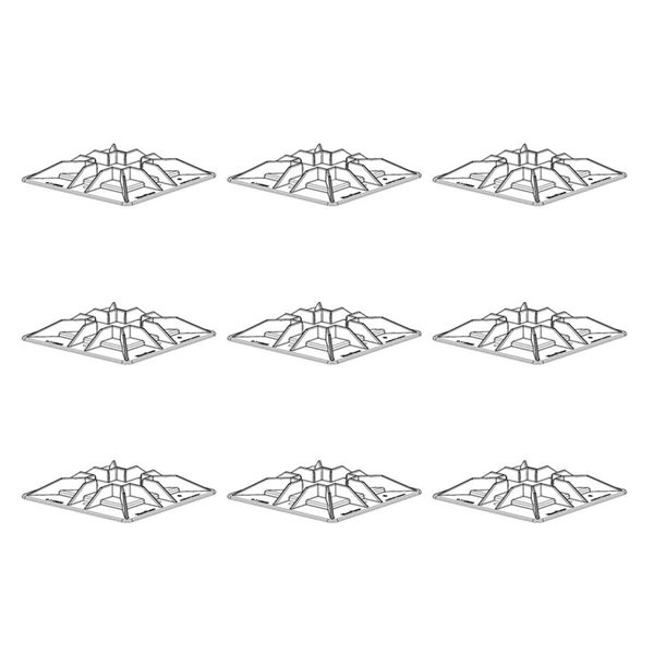 Mecadeck 9-Pack 0.75 T x 4-in W x 0.33-ft L Black Extra Wide Ground Deck Block Kit for 4 x 4-in Posts