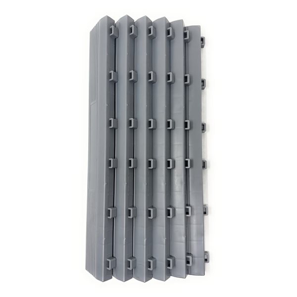 CarTrax FX 6-Piece 15.75 x 2.36-in Light Grey Ribbed Female/Looped ...