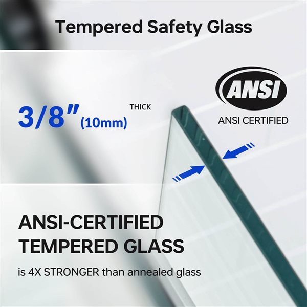 Woodbridge 56-60 x 62-in Double Sliding Frameless Bathtub Door w/ 3/8-in Tempered Safety Glass - Brushed Nickel