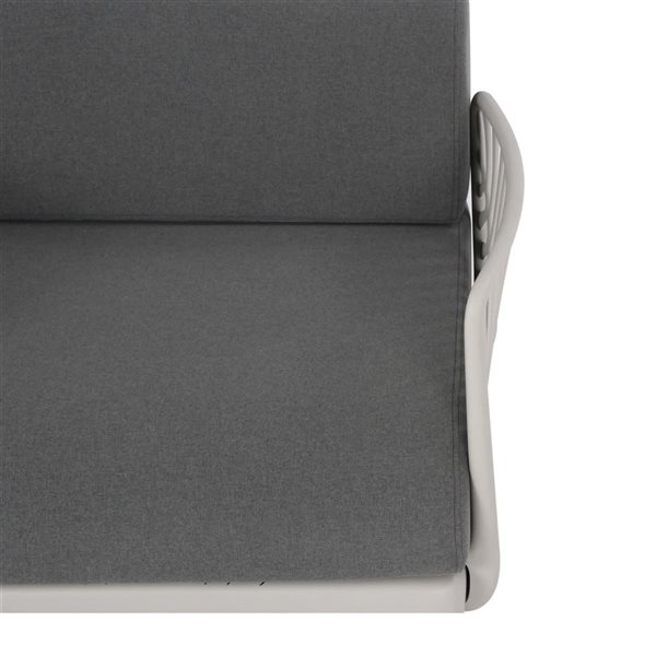 Patioflare Leaf Modular 3-Seater Patio Sofa, Grey