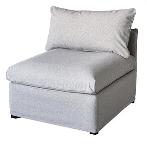 Patio Flare Flexiform Grey Modular Outdoor Armless Chair