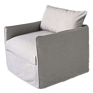 Fauteuil club modulaire Flexiform Patio Flare gris avec accoudoirs