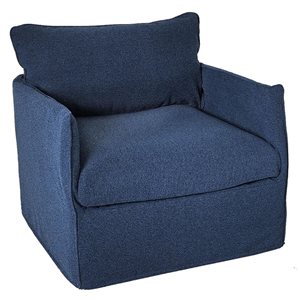 Fauteuil club modulaire Flexiform Patio Flare bleu avec accoudoirs