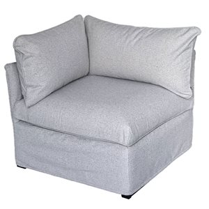 Fauteuil modulaire d'angle Flexiform Patio Flare gris pour les coins