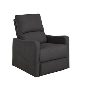 Fauteuil inclinable Brassex, gris foncé