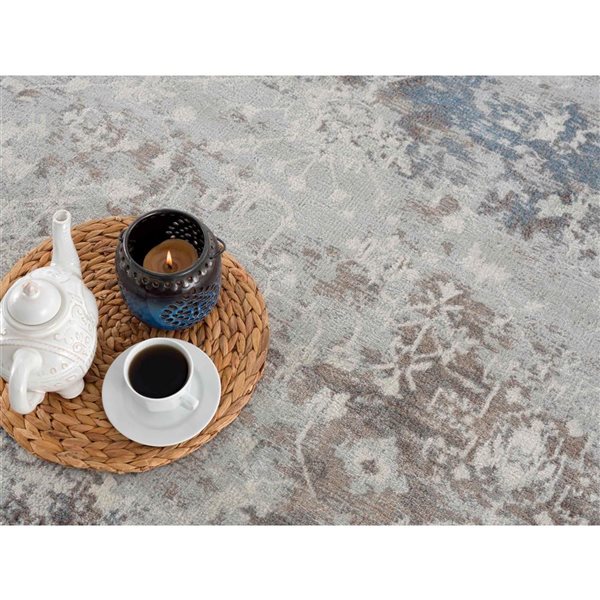 Rug Branch Modern Havana 2 W x 3-ft L Navy Rectangular Indoor Doormat Rug