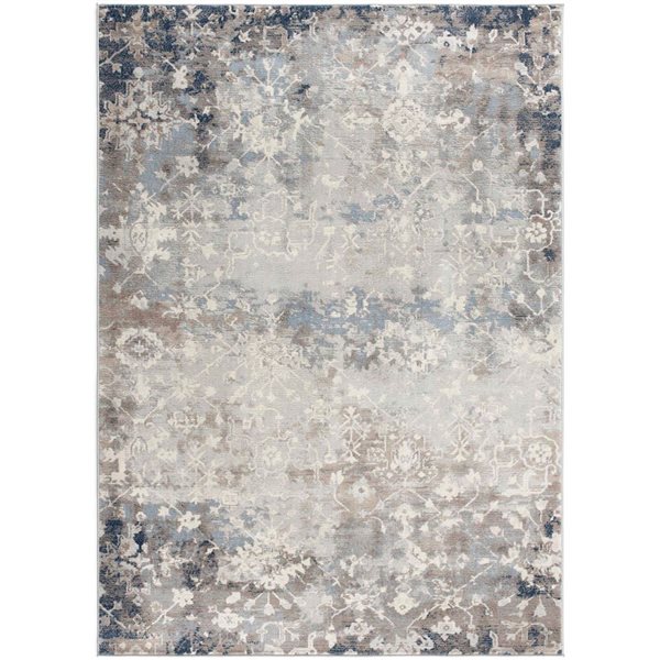 Rug Branch Modern Havana 2 W x 3-ft L Navy Rectangular Indoor Doormat Rug