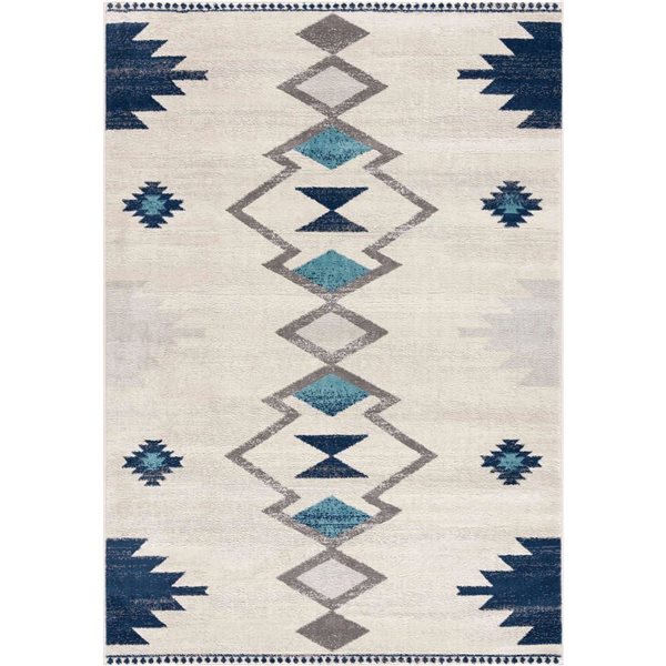 Rug Branch Modern Savannah 2 W x 11-ft L Cream Rectangular Indoor Runner Rug