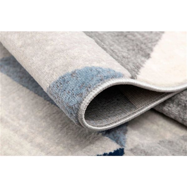 Rug Branch Modern Havana 2 W x 3-ft L Navy Triangles Rectangular Indoor Doormat Rug