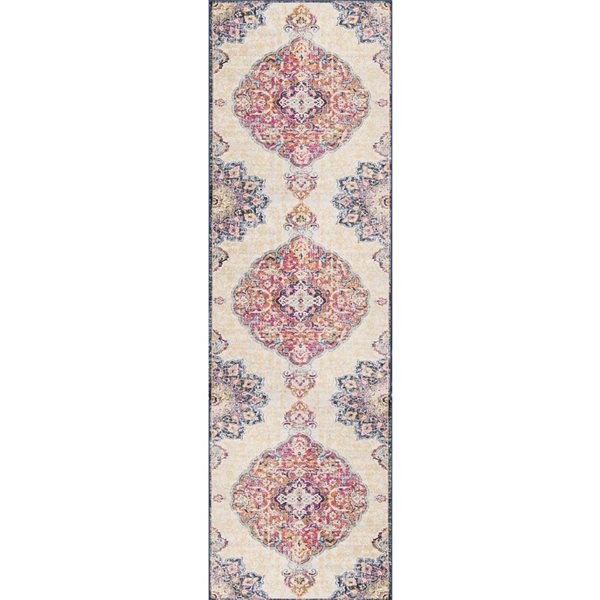 Rug Branch Traditional Savannah 2 W x 11-ft L Cream Rectangular Indoor Runner Rug