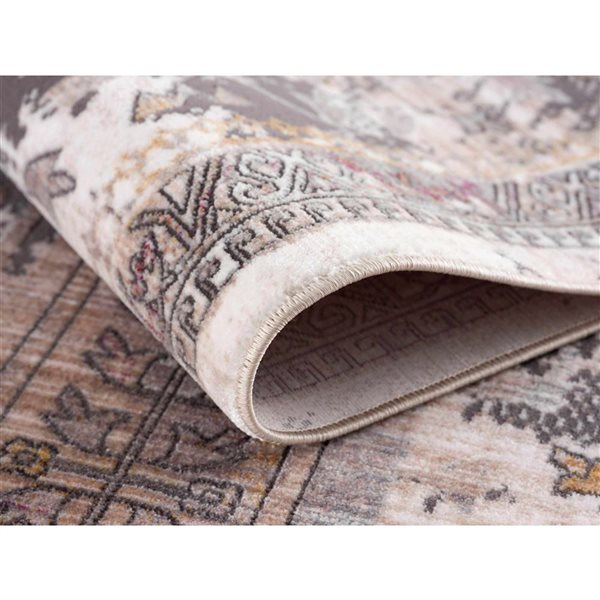 Rug Branch Modern Amalfi 2 W x 5-ft L Beige Rectangular Indoor Doormat Rug