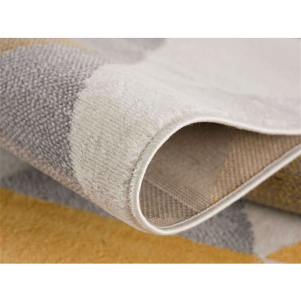 Rug Branch Modern Savannah 2 W x 9-ft L Yellow Rectangular Indoor Runner Rug