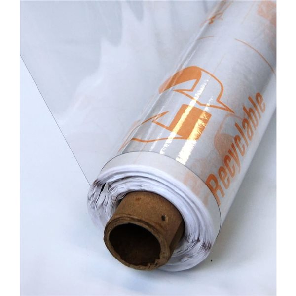 Vinyl-It Ultra Multipurpose 8 Gauge Clear Vinyl Sheeting 4.5 x 75-ft