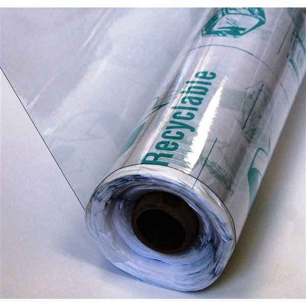 Vinyl-It Deluxe Multipurpose 12 Gauge Clear Vinyl Sheeting 4.5 x 75-ft