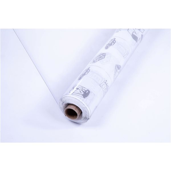 Vinyl-It Supreme Multipurpose 20 Gauge Clear Vinyl Sheeting 4.5 x 45-ft