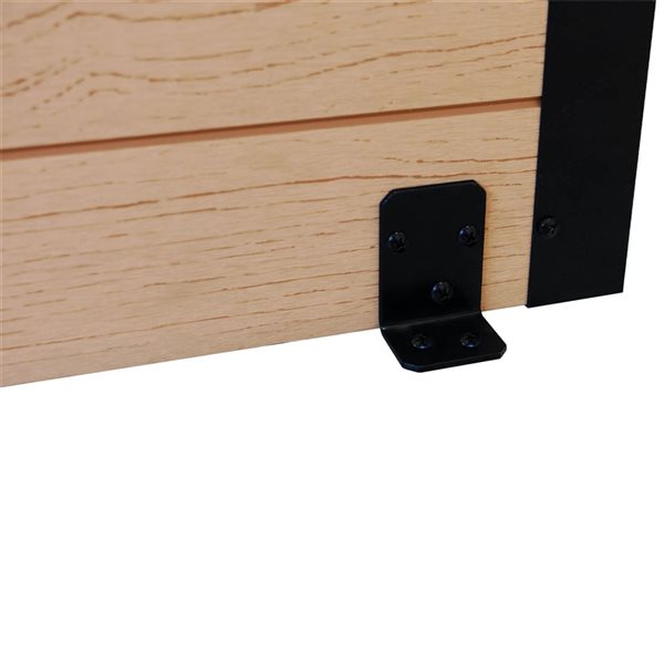 Enclo Privacy Screens Florence 6-ft WoodTek Cedar Vinyl Freestanding Privacy Screen with Planter Box