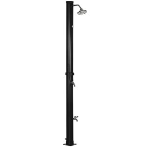 Douche solaire extérieure Outsunny 5,3 gallons pour jardin, noir