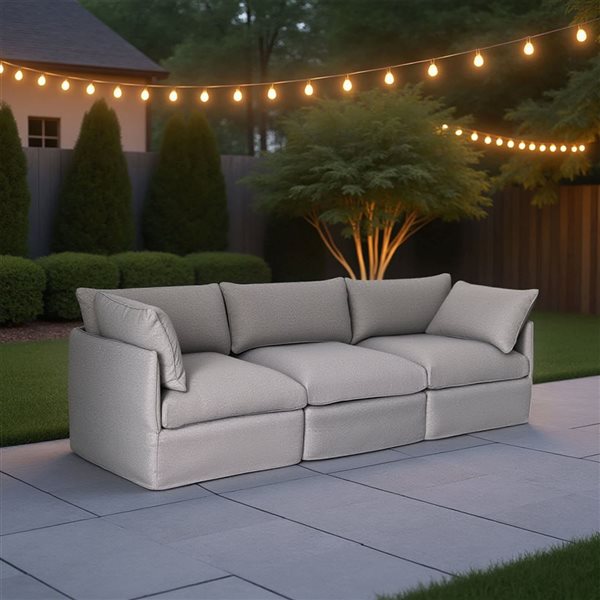 Patio Flare Flexiform Grey 3 Seater Patio Patio Modular Set