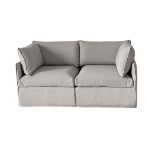 Causeuse modulaire de patio Flexiform par Patio Flare grise