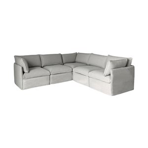 Patio Flare Flexiform Grey L Shaped Sectional Patio Modular Set