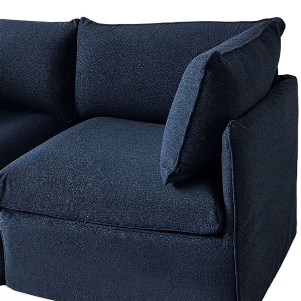 Patioflare Lanai Modular Love Seat Patio Sofa Set, Blue