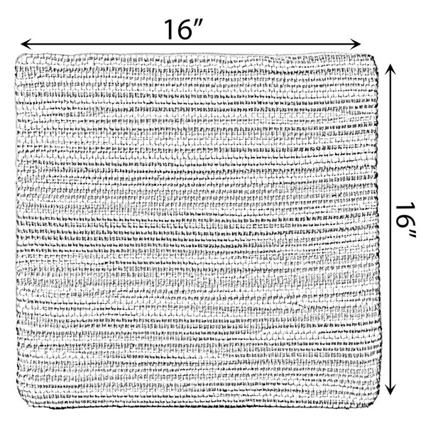 Deerlux 16-in Beige Handwoven Wool & Cotton Throw Pillow Cover with Woven Knit Texture