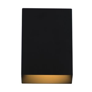 Whitfield Lighting Dean 1-Light LED Outdoor Wall Sconce - Matte Black