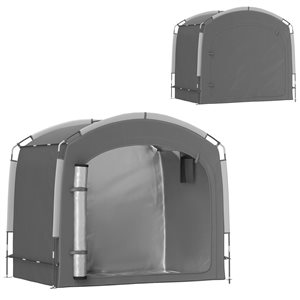 Tente de rangement portable pour vélos Outsunny avec sac de transport pour 4 vélos