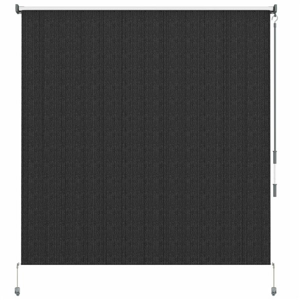 Outsunny 6 x 6-ft Outdoor Roller Shade Patio Blinds - Black
