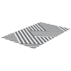 Outsunny Outdoor Reversible RV Rug 6 x 9-ft Grey/Cream