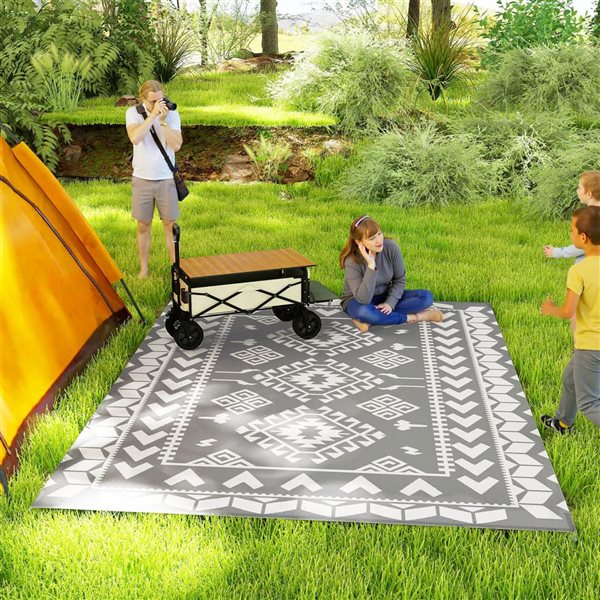 Tapis De Camping Imperméable PVC – 190 X 57 X 2 Cm – Pliable Et Léger – Confortable Pour Extérieur, Barbecue Et Voyage