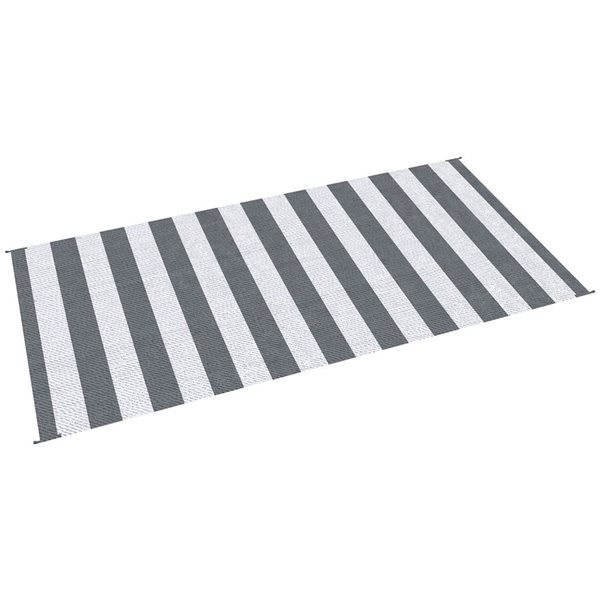 Outsunny 9 x 18-ft Reversible RV Rug - Grey/White