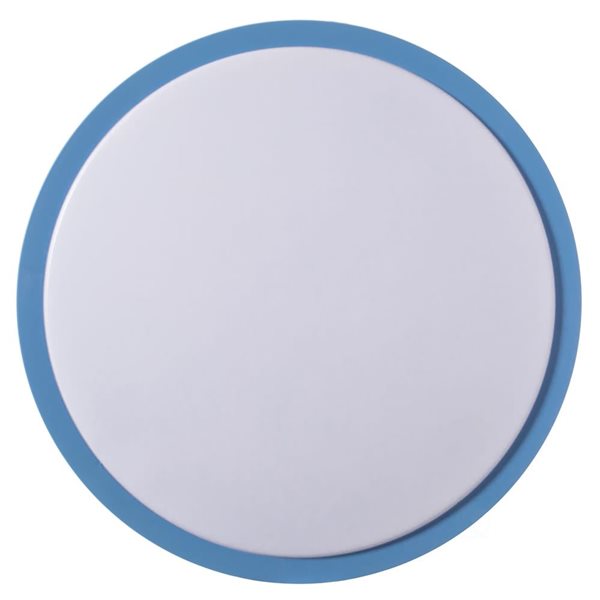 Quickway Imports LED Ceiling Light 15.5-in with Blue Trim 6500K Daylight - Set of 4