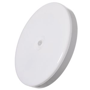 Quickway Imports LED Ceiling Light 12-in with Motion Sensor 18 W 6500K Daylight - White